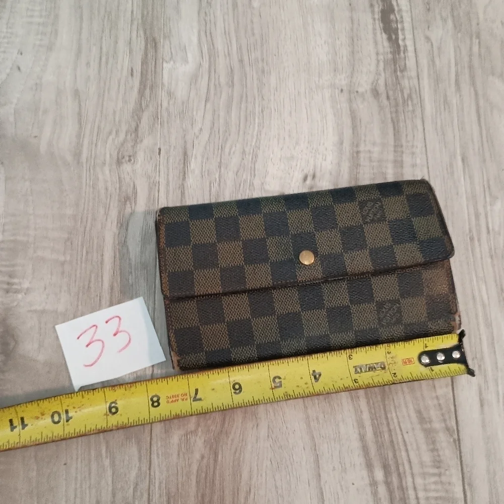 Louis Vuitton Damier Ebene Sarah Wallet